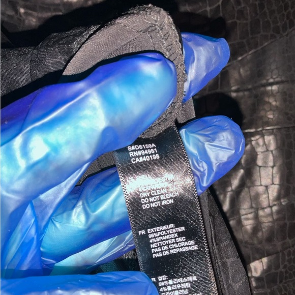 Forever 21: Black Faux Croc Print Zip Front Tube Dress | Size M - Picture 6 of 8